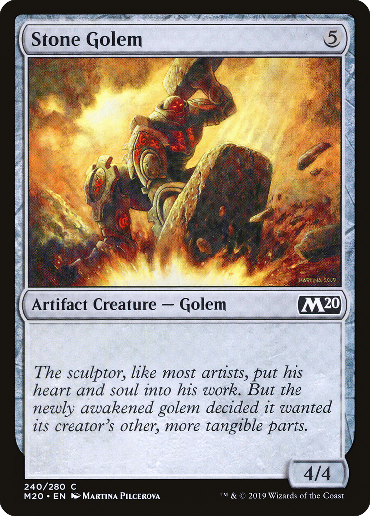 Stone Golem (M20) 240 - WZRD TCG