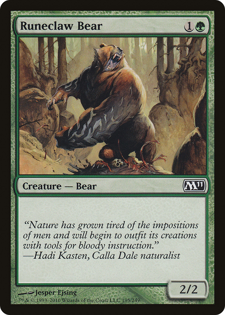 Runeclaw Bear (M11) 195 - WZRD TCG