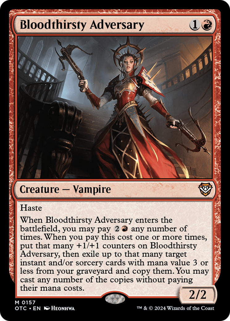 Bloodthirsty Adversary (OTC) 157 - WZRD TCG