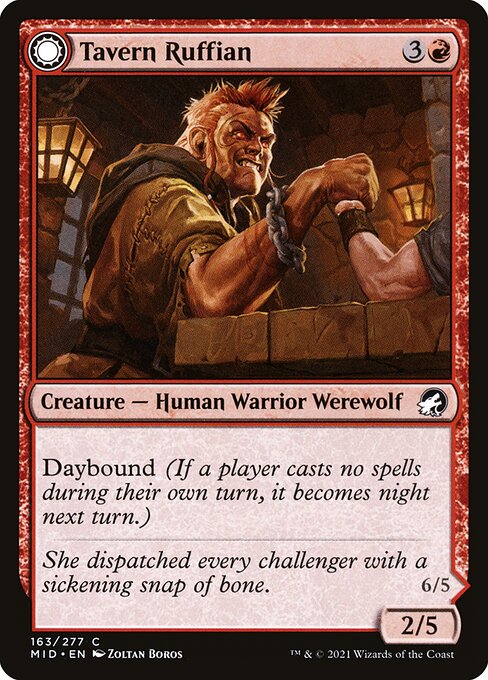 Tavern Ruffian // Tavern Smasher (Innistrad: Midnight Hunt 163) - WZRD TCG
