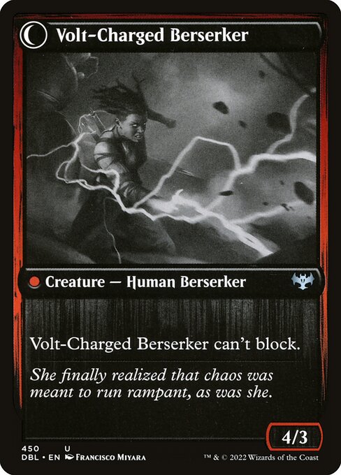 Voltaic Visionary // Volt-Charged Berserker (Back)