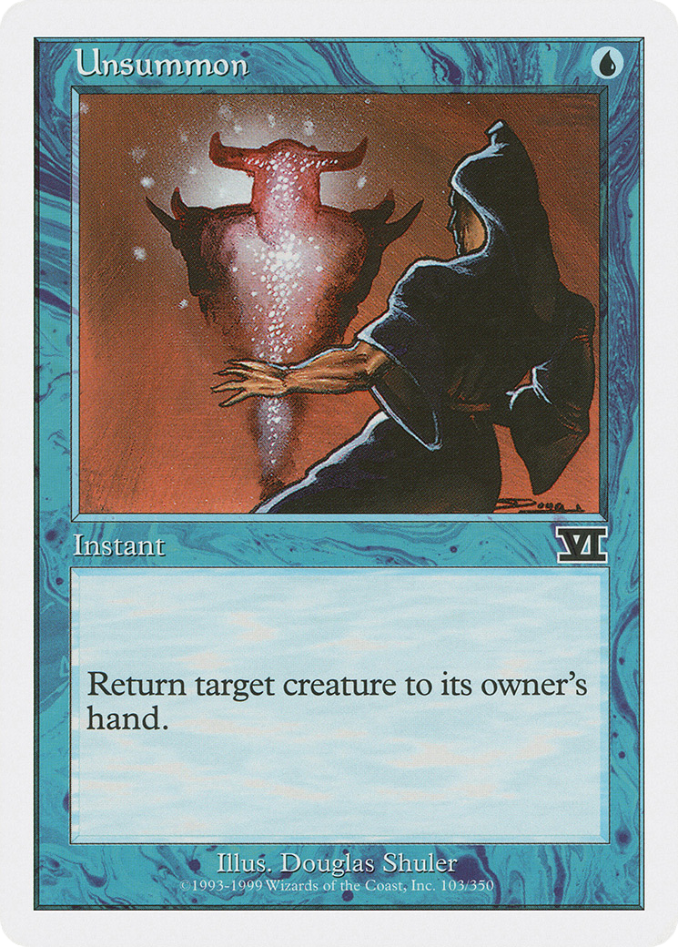 Unsummon (6ED) 103 - WZRD TCG