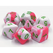 Dice - (Pink+White) Blend color dice set