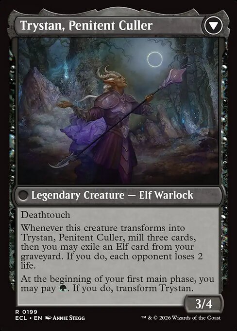 Trystan, Callous Cultivator // Trystan, Penitent Culler (Back)