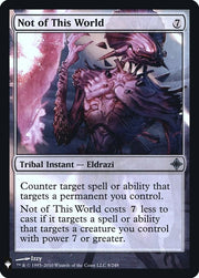 Not of This World,, 8, Near Mint, Foil