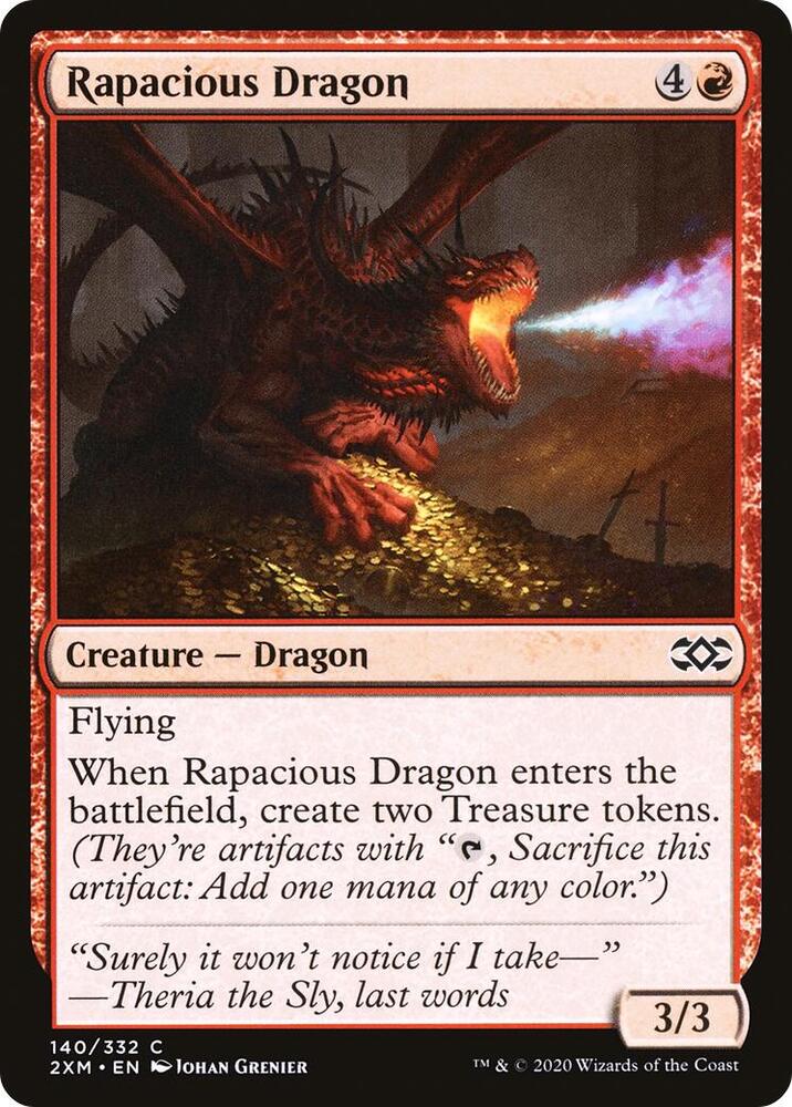 Rapacious Dragon, 2XM, 140, NM, Foil