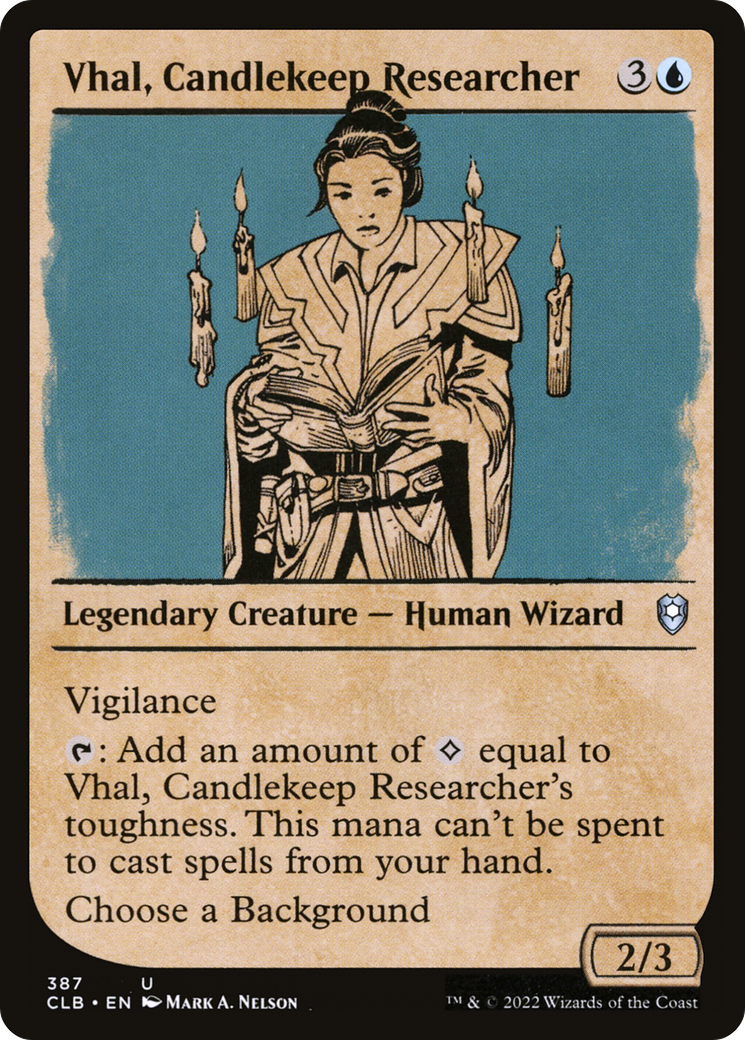 Vhal, Candlekeep Researcher (CLB) 387