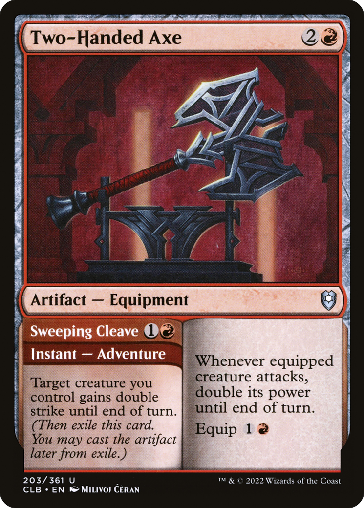 Two-Handed Axe (DFC) (CLB) 203 - WZRD TCG