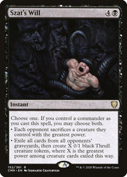 Szat's Will, CMR, 152, NM