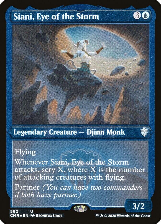 Siani, Eye of the Storm (Foil Etched), CMR, 562, NM, Foil