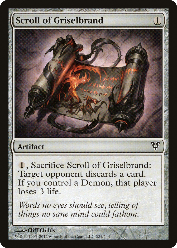 Scroll of Griselbrand (AVR) 221 - WZRD TCG