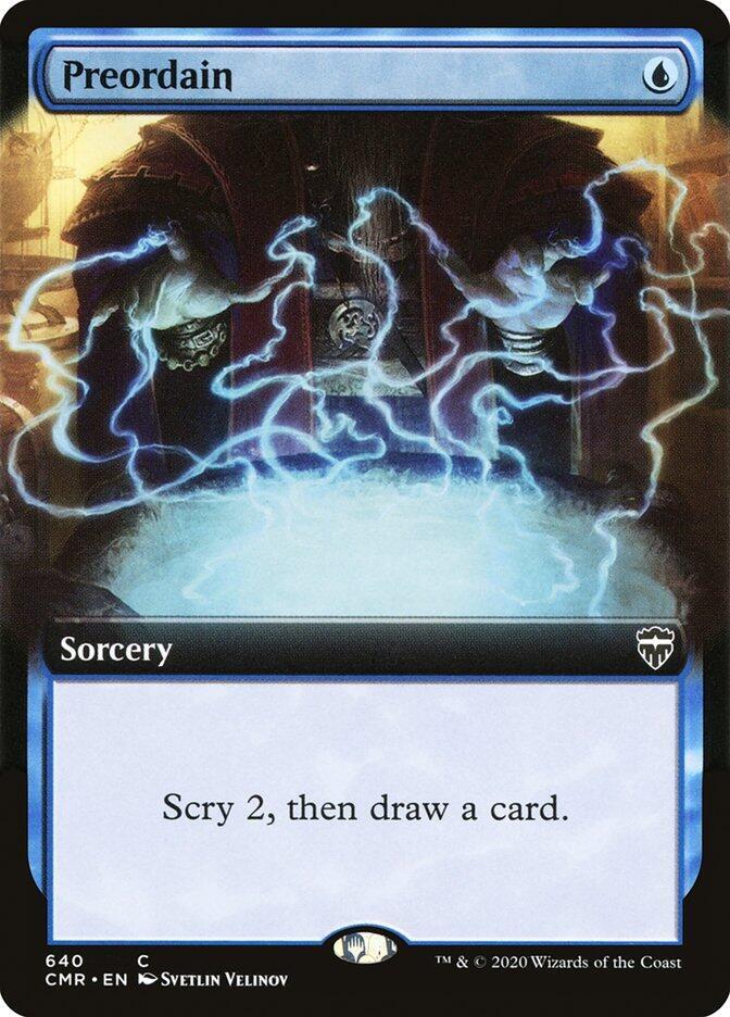 Preordain (Extended Art), CMR, 640, NM