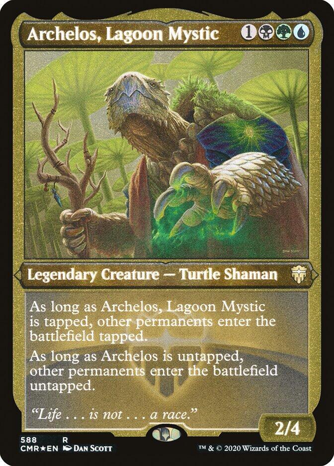 Archelos, Lagoon Mystic (Foil Etched), CMR, 588, NM, Foil