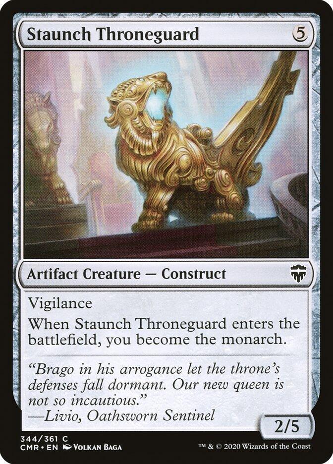 Staunch Throneguard, CMR, 344, NM, Foil