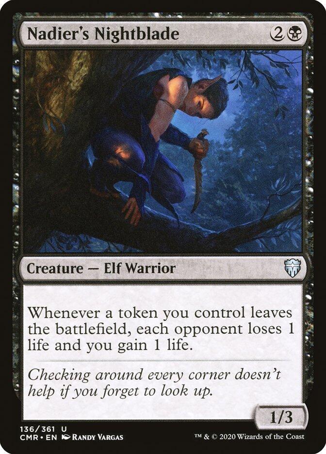 Nadier's Nightblade, CMR, 136, NM