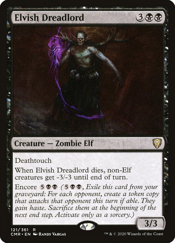 Elvish Dreadlord, CMR, 121, NM, Foil