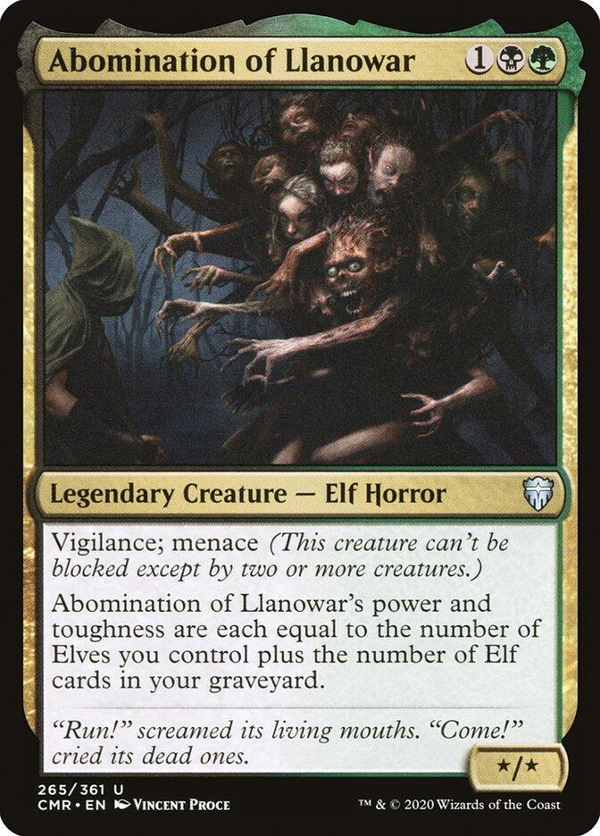Abomination of Llanowar, CMR, 265, NM