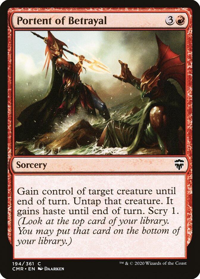 Portent of Betrayal, CMR, 194, NM