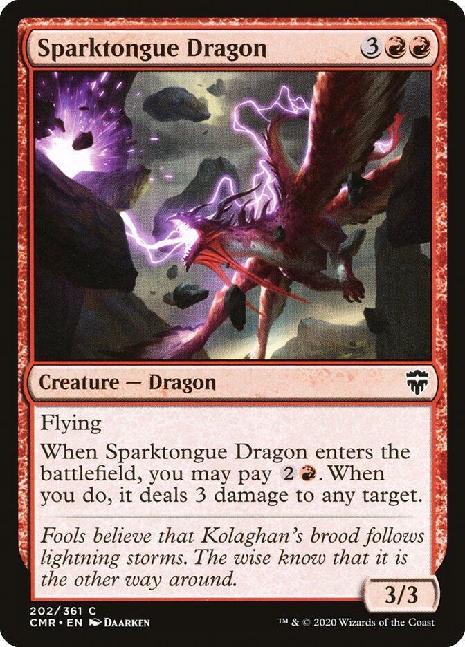 Sparktongue Dragon, CMR, 202, NM, Foil