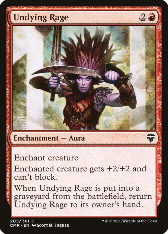 Undying Rage, CMR, 205, NM, Foil
