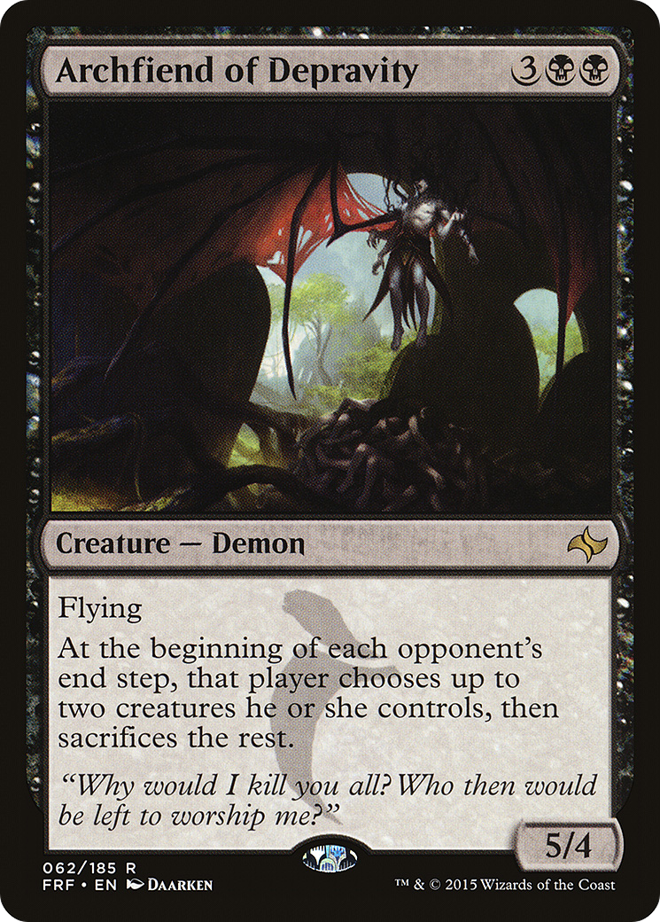 Archfiend of Depravity (FRF) 62