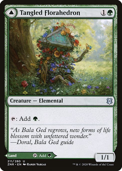 Tangled Florahedron // Tangled Vale (Zendikar Rising 211) - WZRD TCG