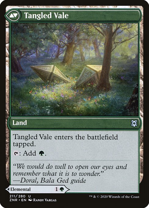 Tangled Florahedron // Tangled Vale (Zendikar Rising 211) - WZRD TCG