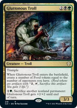 Gluttonous Troll, C21, 218, NM