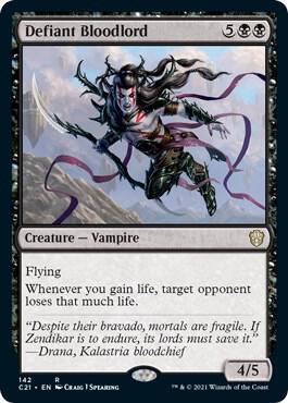 Defiant Bloodlord, C21, 142, NM