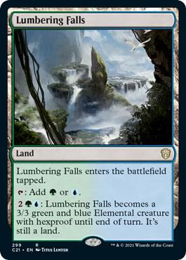 Lumbering Falls, C21, 299, NM
