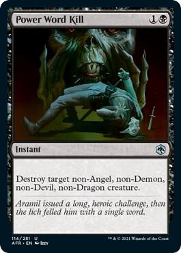 Power Word Kill, AFR, 114, NM