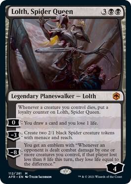 Lolth, Spider Queen,, 112, Near Mint, Foil