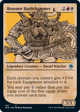 Bruenor Battlehammer (Showcase), AFR, 337, NM