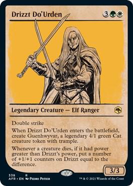 Drizzt Do'Urden (Showcase), AFR, 338, NM