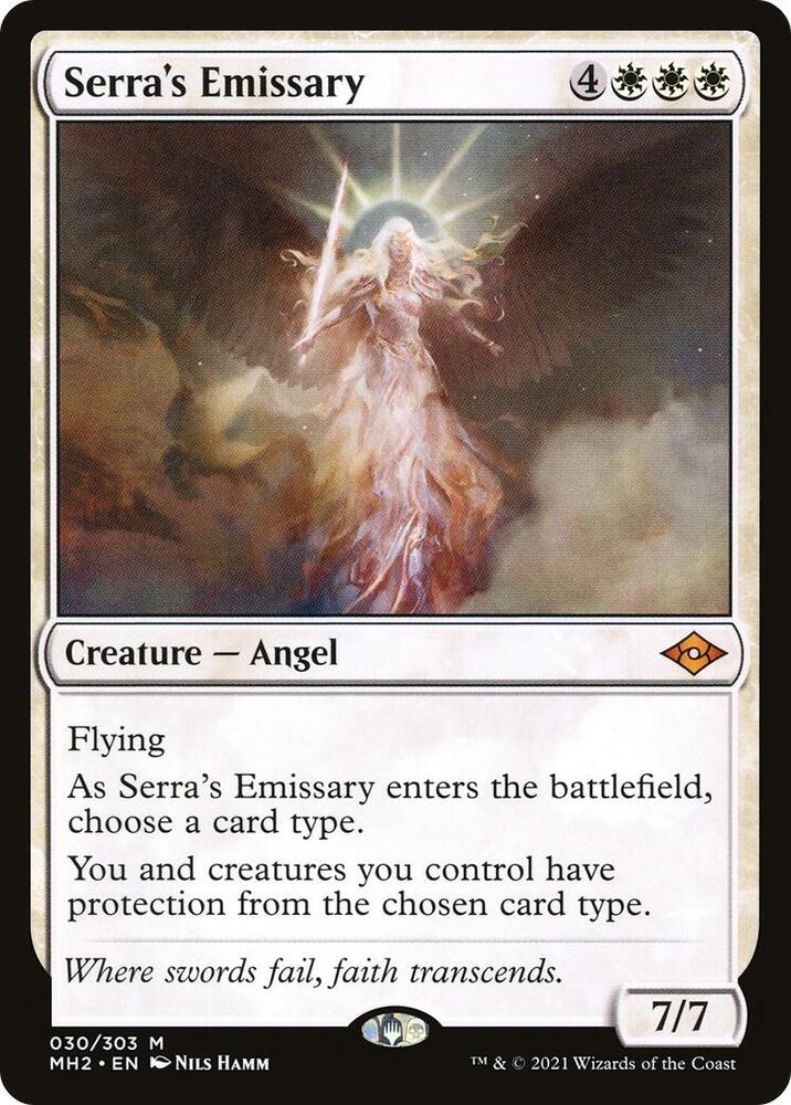Serra's Emissary, MH2, 30, NM, Foil