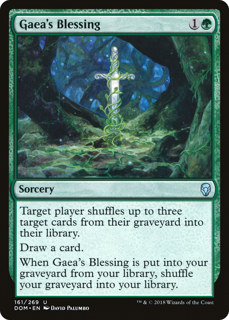 Gaea's Blessing (DOM) 161 - WZRD TCG