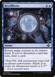 Recalibrate, MH2, 57, NM