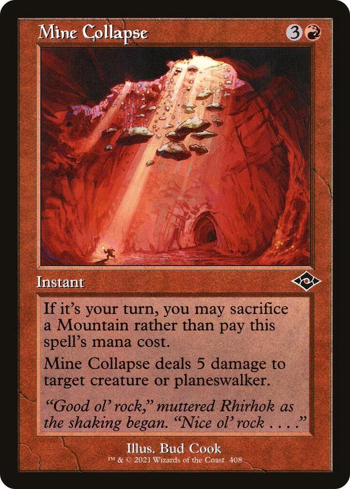 Mine Collapse (Retro Frame), MH2, 408, NM