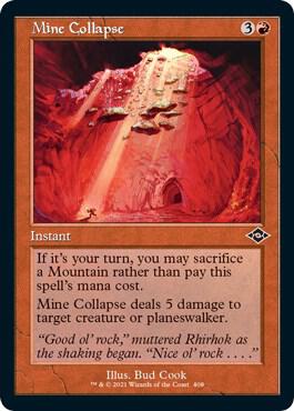 Mine Collapse (Retro Frame) (Foil Etched), MH2, 408, NM, Foil