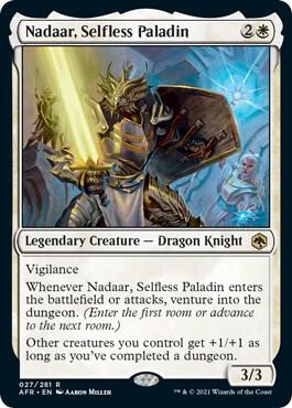 Nadaar, Selfless Paladin, AFR, 27, NM, Foil