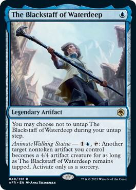 The Blackstaff of Waterdeep, AFR, 48, NM, Foil