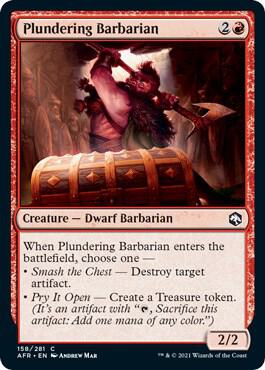 Plundering Barbarian, AFR, 158, NM