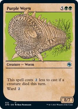 Purple Worm (Showcase), AFR, 332, NM