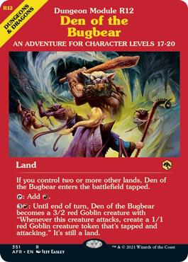 Den of the Bugbear (Dungeon Module), AFR, 351, NM, Foil
