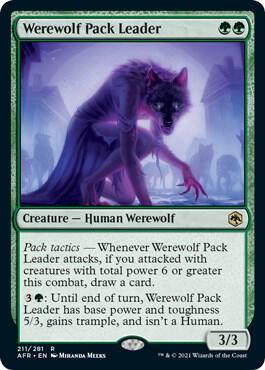 Werewolf Pack Leader, AFR, 211, NM, Foil