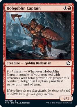 Hobgoblin Captain, AFR, 148, NM