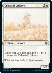 Celestial Unicorn, AFR, 5, NM, Foil