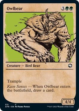 Owlbear (Showcase), AFR, 331, NM