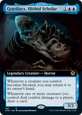 Grazilaxx, Illithid Scholar (Extended Art), AFR, 367, NM, Foil