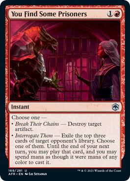 You Find Some Prisoners, AFR, 169, NM, Foil
